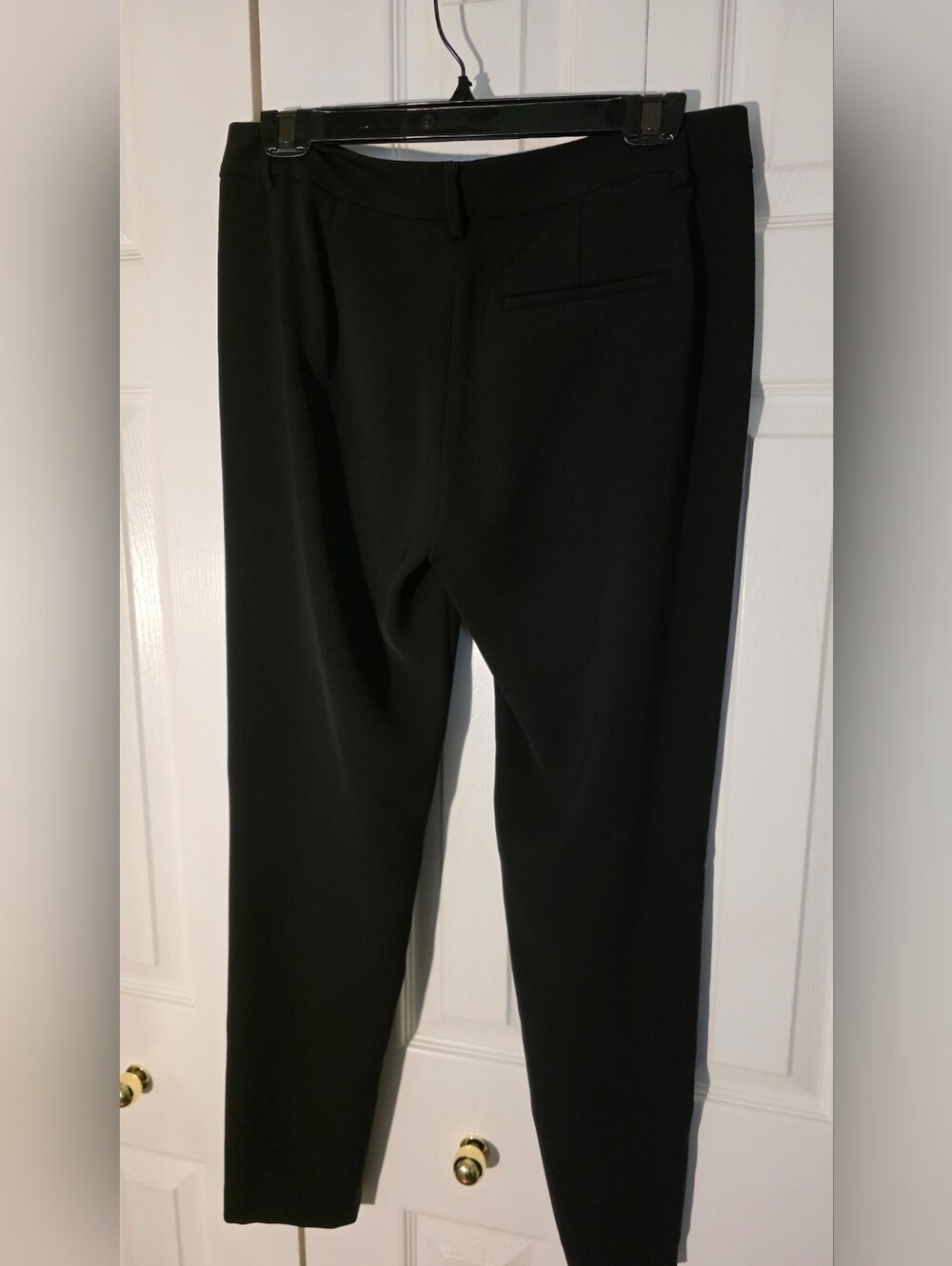 Vince Black Satin Side-Stripe Cropped Cigarette Pants Size 6 - Picture 4 of 7